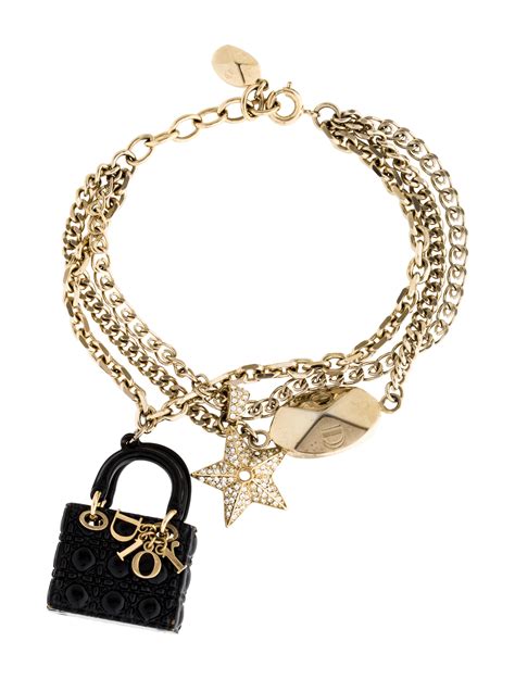 dior gold charm bracelet|christian dior bracelet selfridges.